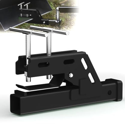 Clamp On Trailer Hitch 2" Receiver, Heavy-Duty Bucket Trailer Hitch, Black - color: Black