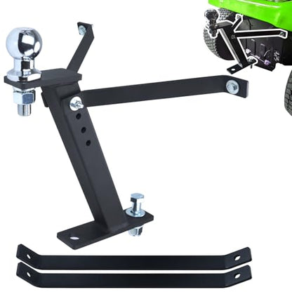 [Upgraded] Lawn Mower Trailer Towing Hitch, 1-7/8-Inch Diameter