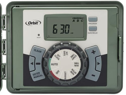 Orbit 6 Station Indoor or Outdoor Irrigation Controller, Tri-Lingual