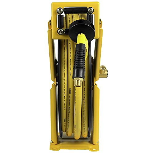 DEWALT DXCM024-0344 Double Arm Hose Reel with 1/2" x 50' Premium Rubber Hose