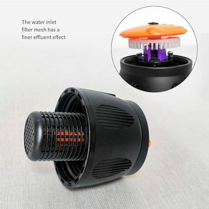 Lawn Sprinkler, Sprinklers for Yard with Metal Spike Base,Gardening Watering System for Small Medium Yard, 2 Pattern - color: Black