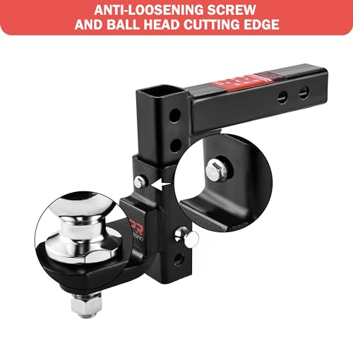 OPENROAD Adjustable Hitch Ball Mount with 2" Ball for 2-Inch Receiver - style: ball-mount-hitches