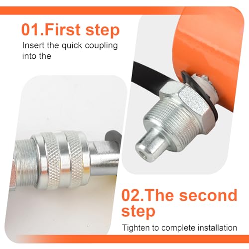 HZLZRZ 20 Ton Hydraulic Cylinder Jack 2" Stroke Porta Power Ram, Mini Hydraulic Jack, Industrial Lifting Retract Automatically for Shipping Building Construction (RC/2050) - style: RC/2050