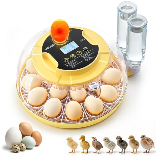 VEVOR Egg Incubator for 18 Chicken Eggs Automatic Poultry Eggs Turning - size: 18 Eggs