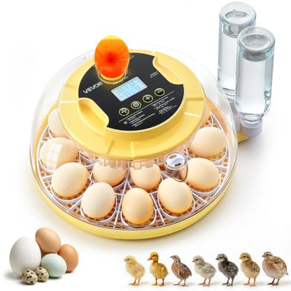 VEVOR Egg Incubator for 18 Chicken Eggs Automatic Poultry Eggs Turning - size: 18 Eggs