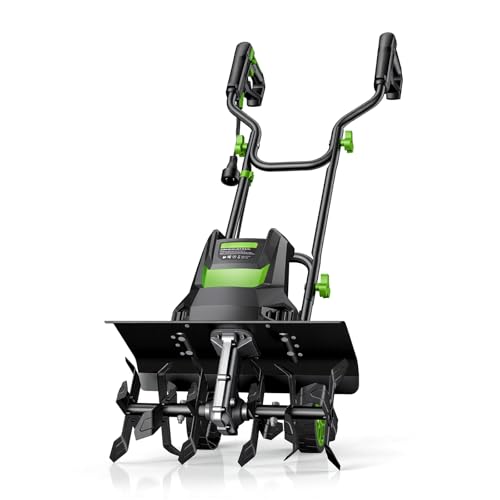 Etoolab Electric Tiller for Gardening, 15-Amp 1800W Corded Rototiller