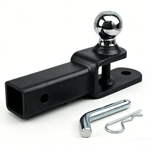 ATV/UTV Trailer Hitch with 2 Inch Ball, Fits 2 Inch Receiver - size: 2" Shank -2" Ball