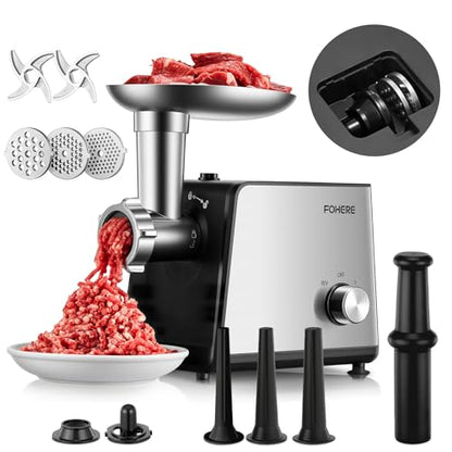 FOHERE Electric Meat Grinder for Home Use 3200W Max Heavy duty