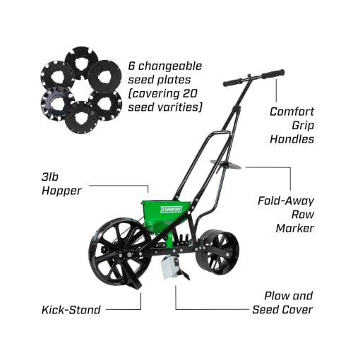 CHAPIN 8701G TurfPro Push Seeder Streamlines Row Planting in Prepared Soil - style: Newer Version