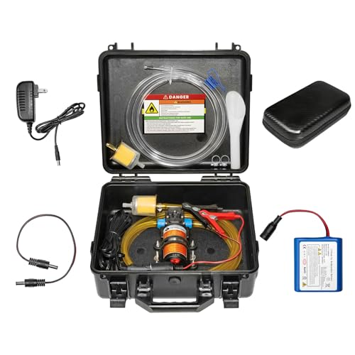 12V Fuel Transfer Pump Battery Powered 85GPH Electric Fuel Pump Set - color: 85GPH