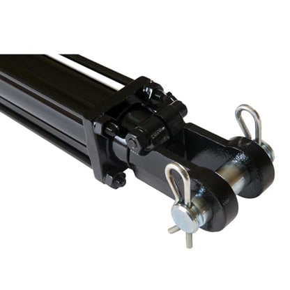 Double Acting Hydraulic Cylinder - AG Tie-Rod Hydraulic Cylinder 2500 PSI Agriculture Standard 2" bore 12" Stroke (2x12) - size: 12" Stroke, style: 2" Bore