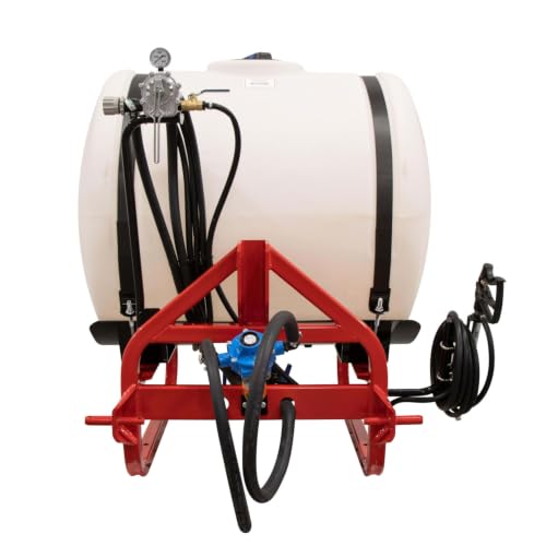 FIMCO 5303768 200 Gallon 3 Point Tractor Sprayer with 2 Broadcast Nozzles