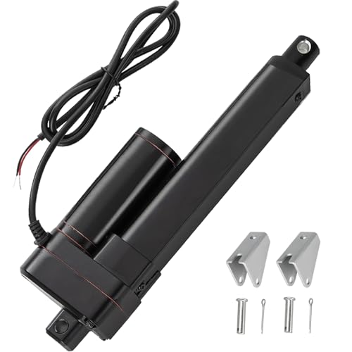 JQDML 4 Inch Stroke Linear Actuator 12V 440 lbs Heavy Duty IP65 Waterproof - size: 4"