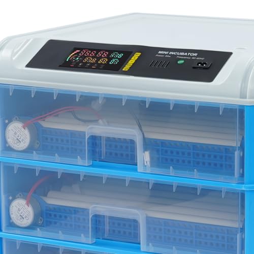 240 Eggs Incubator, Intelligent Digital Hatcher Machine with Adjustable Temperature & Humidity, Automatic Egg Rotating Incubator, Dual Fan, for Chicken Duck Goose Quail Eggs - size: 240 Eggs