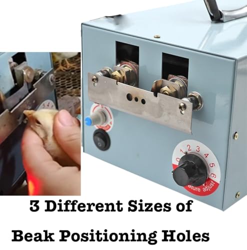 Electric Debeaking Machine, 110V Automatic Debeaker for Chicken, Chick Chicken Beak Trimmer, Beak Cutter Tool Cutting Equipment, Adjustable Temperature