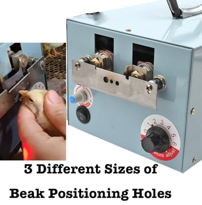 Electric Debeaking Machine, 110V Automatic Debeaker for Chicken, Chick Chicken Beak Trimmer, Beak Cutter Tool Cutting Equipment, Adjustable Temperature