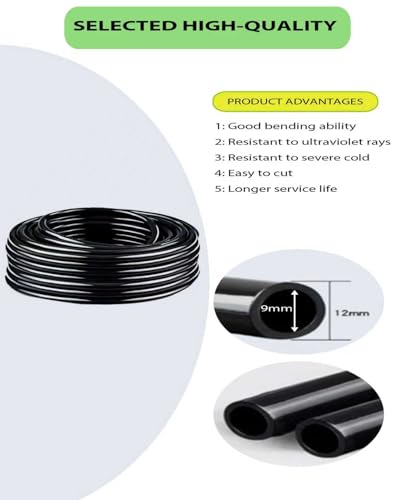 360° Adjustable Drip Irrigation Sprinkler Kit – Garden Watering System - size: 165 FT