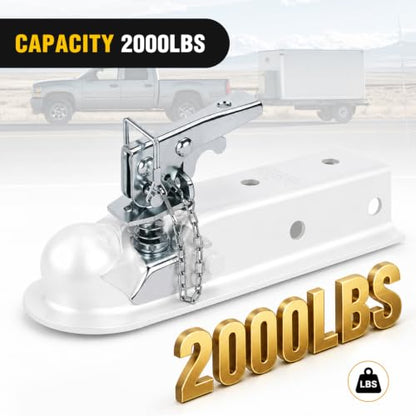 Nilight 1-7/8" Trailer Coupler Repair Kit with Chain 2000 lb Capacity - color: 1-7/8" /2000LBS