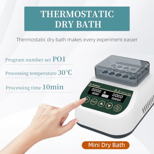 MDB100 Dry Bath Incubator Heater, 1.5ml×15, Programmable - size: 1.5