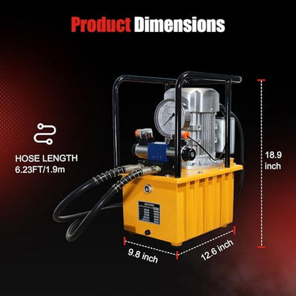 Electric Hydraulic Pump Double Acting 10000 PSI 8L Hydraulic Power Pack
