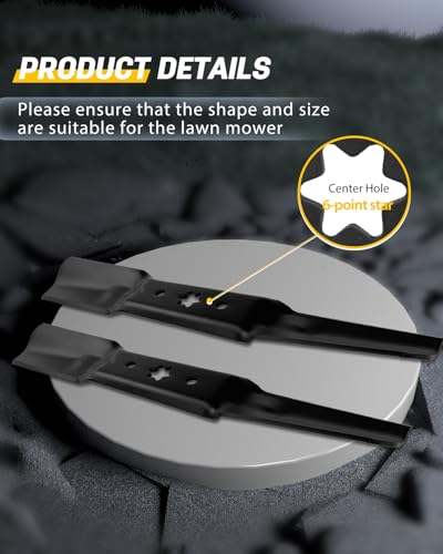 OCPTY 34" /50" Deck Mower Blades Fit for Cub Cadet for Troy Bilt 942-05052A