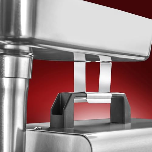 STX International Turboforce HD (Heavy Duty) 3500 Series 5-in-1 Stainless Steel Electric Meat Grinder | Sausage Stuffer | Kubbe Maker | 5 Grinding Plates | 3 Stainless Steel Blades & More Included - size: 5-In-1 - Size #12 No Pedal/Juicer