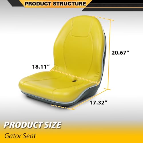 CNNELL Tractor Seat Fit John Deere Compact Utility Tractors: 655, 755, 756