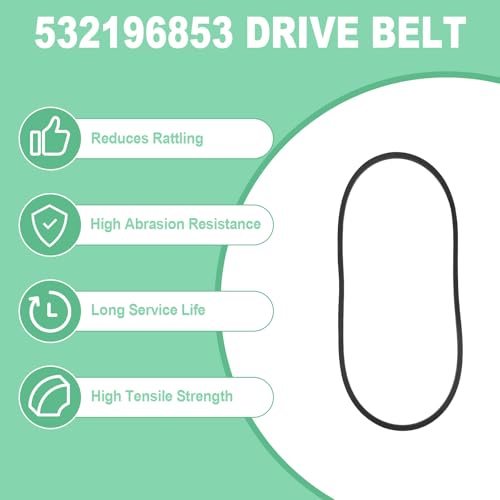 Podoy 532196853 Drive Belt 3/8" x 32-1/2" Replacement for Lawn Mower