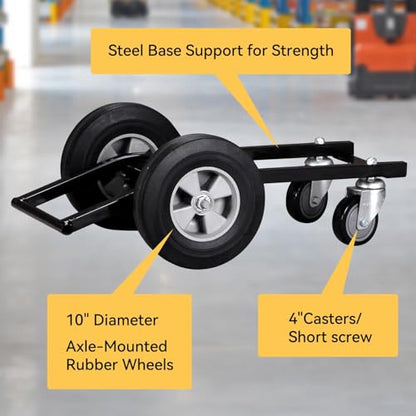 Tilt Dump Truck Trash Cart, 1/2–1 Cubic Yard Capacity, 450 lbs Heavy Duty Dump Cart with Wheels & Casters for Construction, Warehouse & Industrial Material Handling (6-Pack) - size: 6PC