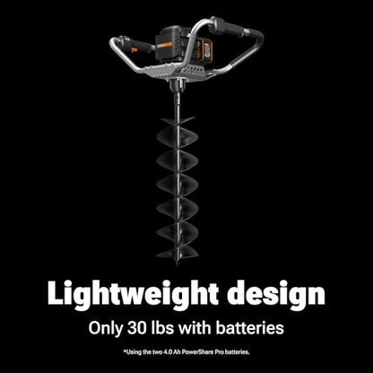 WORX Cordless Earth Auger, 40V 8" Digger, WG865
