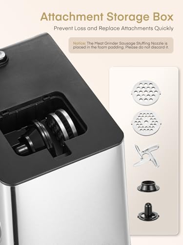 FOHERE Electric Meat Grinder for Home Use 3200W Max Heavy duty