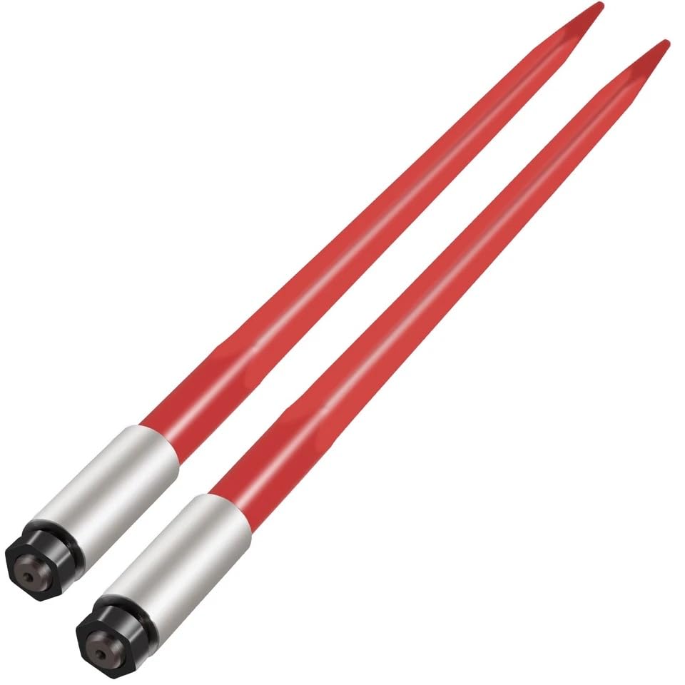 Replacement for 2pcs Hay Bale Spear 39" 3000 lbs Capacity Spike Fork for Tractors Loaders OEM