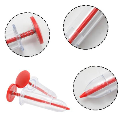 2Pcs Mini Sowing Seed Dispenser, Red - color: Red