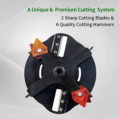 Wood Chipper Shredder Mulcher Heavy Duty Gas Powered 3" Inch Max Wood Diameter Capacity