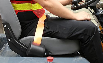 Yakitoko 1Pack Universal Tractor Seat Belts and Suitable for Forklift Mower Buggy Golf Cart Retractable 70inch Orange