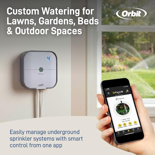 Orbit 57915 B-hyve 4-Zone Indoor Smart Sprinkler Controller - size: 4-Zone