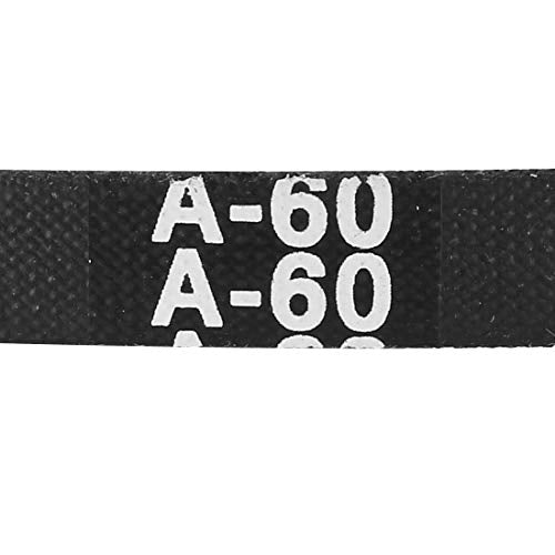 uxcell A60 Drive V-Belts 60" Inner Length 13mm Width 8mm Thick JIS Standard A-Section Rubber Drive Transmission Belt - size: 60"