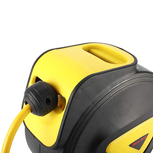 Retractable Air Hose Reel 5/16 in. x 33' ft Hose Wall Mount Tool 180 Degree Rotation