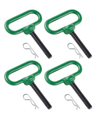 4Pack 1/2 x 3 Trailer Hitch Pin, Trailer Tow Hitch Pin and Clip - color: GREEN, size: 4-Pack