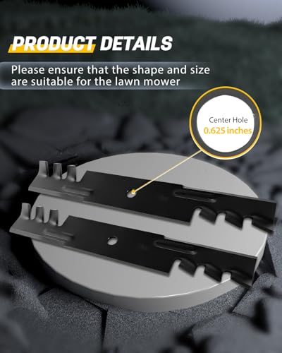 OCPTY 48'' Deck Mower Blades for Bad Boy 038-5350-00, for Hustler 795757
