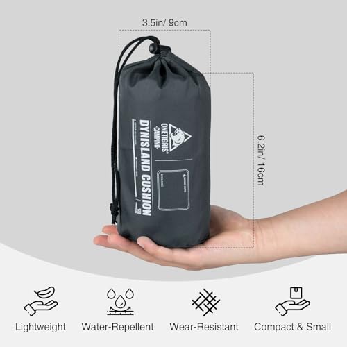 ONETIGRIS Inflatable Seat Cushion, Lightweight Waterproof Seat Pad - color: 1 Pack Black