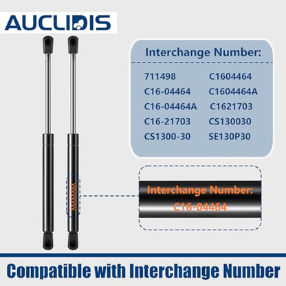 C16-04464 13 inch 30lb/133N Gas Strut Shock Spring Lift Support for Leer ATC Camper Shell Truck Topper Cap Canopy Door Windows Toolbox Snugtop Replacement Parts, C16-04464a, Set of 2 by AUCLIDIS - size: 13in/30lb