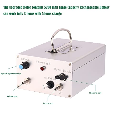 3L Goat Milking Machine,Rechargeable & Adjustable Suction Electric Milker - size: 3L Goat Battery