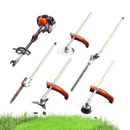 WORKIT 5-in-1 Gas Weed Wacker, 52cc 2-Stroke 18" String Trimmer - size: 5 IN 1-52CC