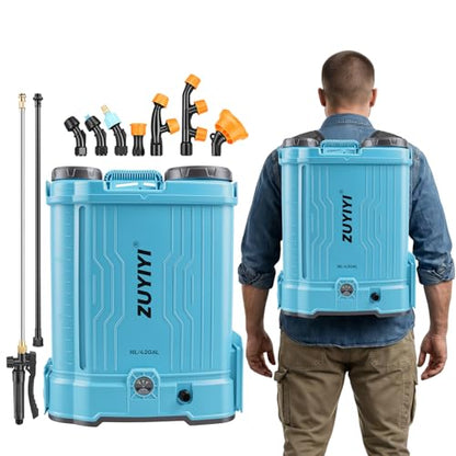 4.2 Gal Backpack Sprayer Battery Powered for Makita 18V, Auto Mixing