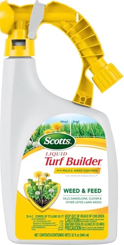Scotts Liquid Turf Builder with Plus 2 Weed Control, 32 fl. oz. - size: Liquid 32 fl. oz.