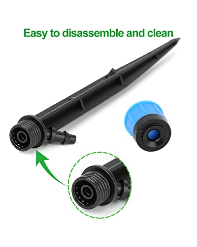 50 Pack 1/4 Inch Drip Irrigation Emitters for Garden Irrigation System - size: 50pcs Drip Emitters Vortex