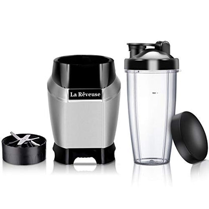 La Reveuse 1000W Power Blender For Smoothies, Shakes, Frozen Drinks, Silver - color: Silver