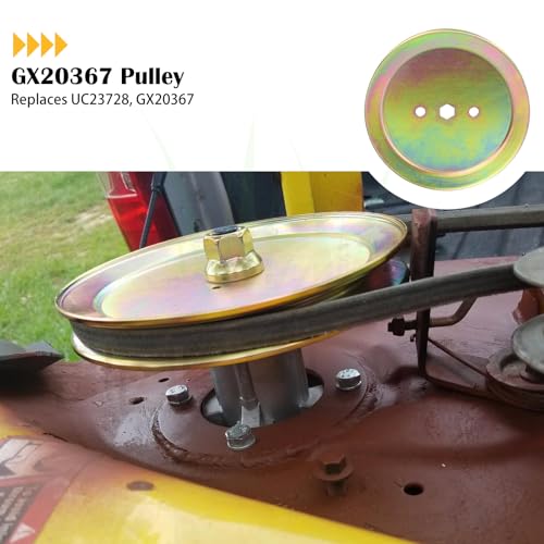 2 Pack GX20367 Spindle Pulley for John Deere D110 D130 L110 Mowers - size: 2xGX20367