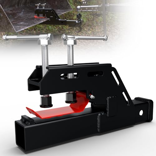 Tractor Clamp on Trailer Hitch Receiver, Tractor Bucket Hitch, Non-Slip - color: Black